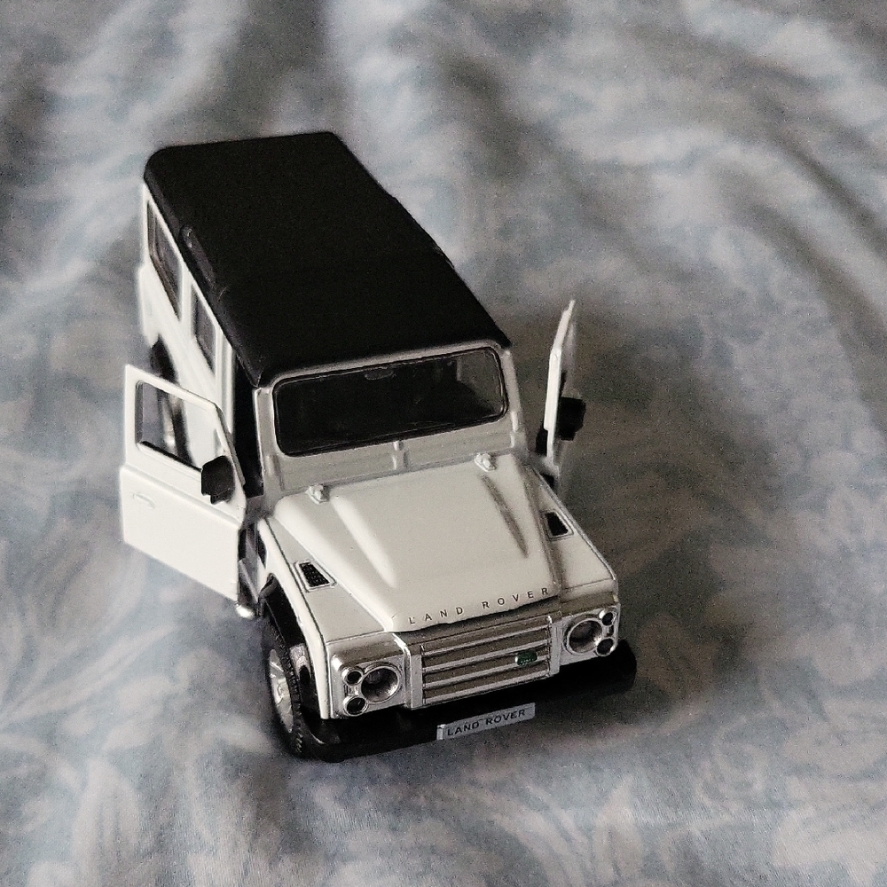 White and Black Diecast Model Car